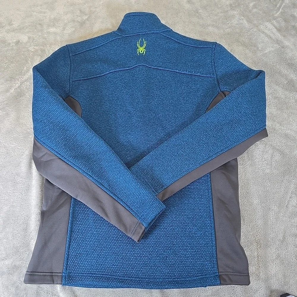 Spyder Encore Fleece Jacket‎ Mens Medium Blue Half Zip Outdoors Gorpcore Casual